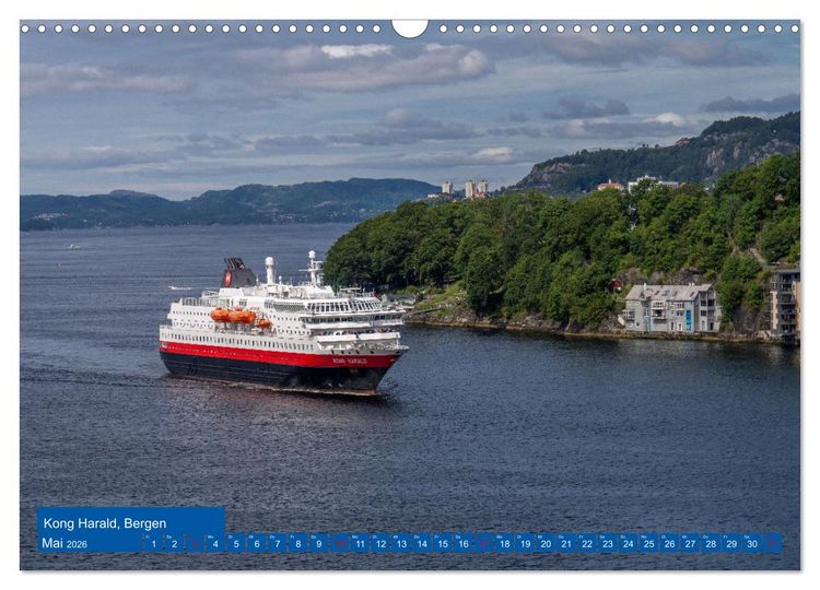 Produktbild: Kreuzfahrtschiffe unterwegs (Wandkalender 2026 DIN A3 quer), CALVENDO Monatskalender