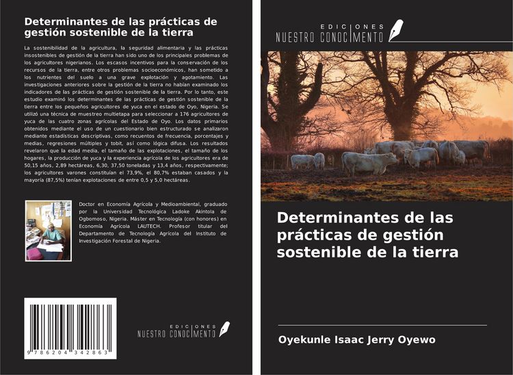 Produktbild: Determinantes de las pr&aacute;cticas de gesti&oacute;n sostenible de la tierra