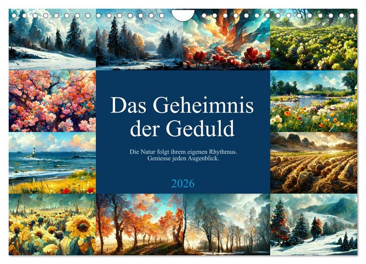 Produktbild: Das Geheimnis der Geduld (Wandkalender 2026 DIN A4 quer), CALVENDO Monatskalender
