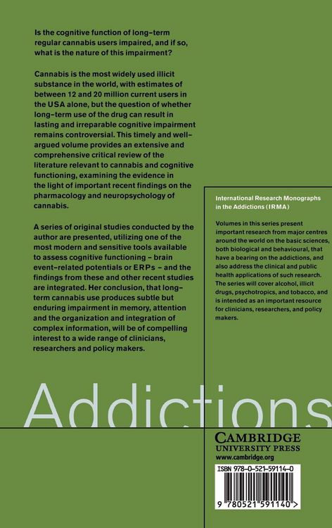 Produktbild: Cannabis and Cognitive Functioning