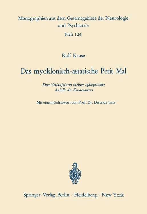 Produktbild: Das myoklonisch-astatische Petit Mal