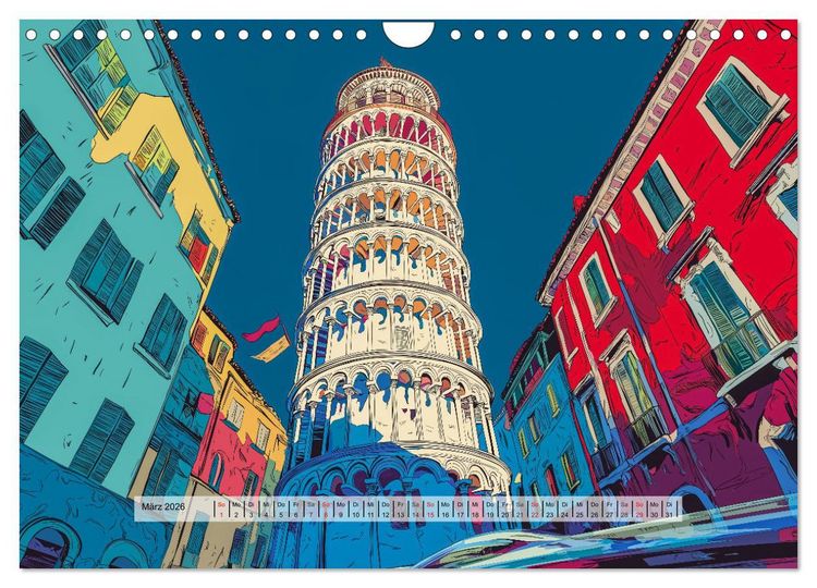 Produktbild: Comic City (Wandkalender 2026 DIN A4 quer), CALVENDO Monatskalender