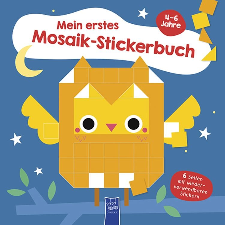Produktbild: Mein erstes Mosaik-Stickerbuch 4-6 Jahre (Cover Eule)