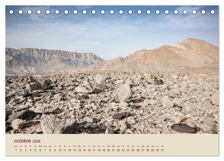Produktbild: Entre pierres et sable (Calendrier de bureau 2026 DIN A5 vertical), CALVENDO calendrier mensuel