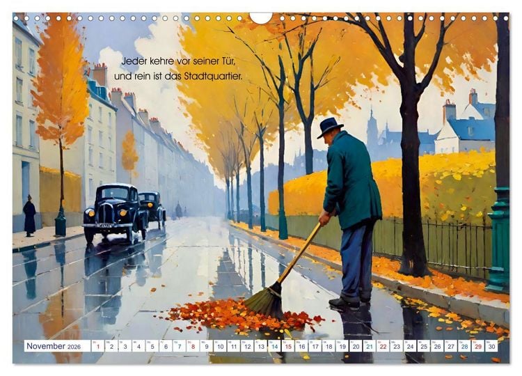 Produktbild: Johann Wolfgang von Goethe. Ber&uuml;hmte Zitate malerisch inszeniert (Wandkalender 2026 DIN A3 quer), CALVENDO Monatskalender