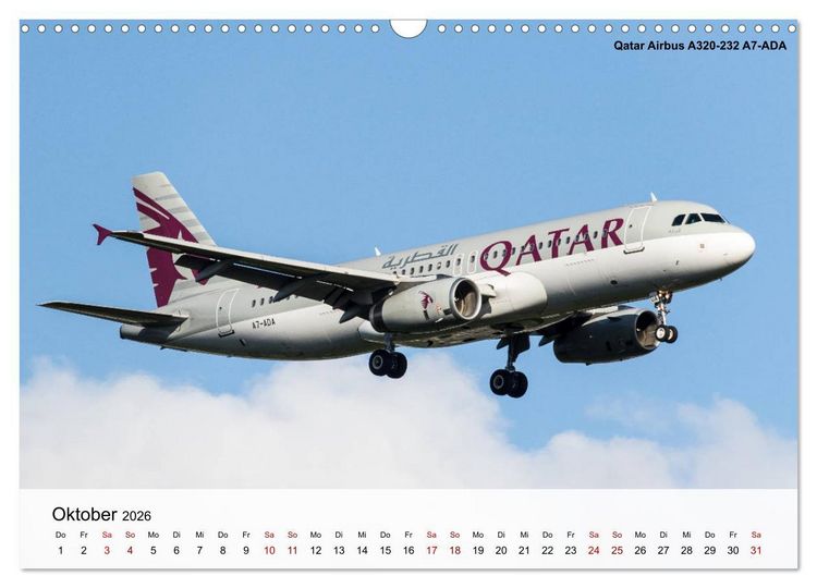 Produktbild: Sch&ouml;nheiten der Luftfahrt 2026 (Wandkalender 2026 DIN A3 quer), CALVENDO Monatskalender