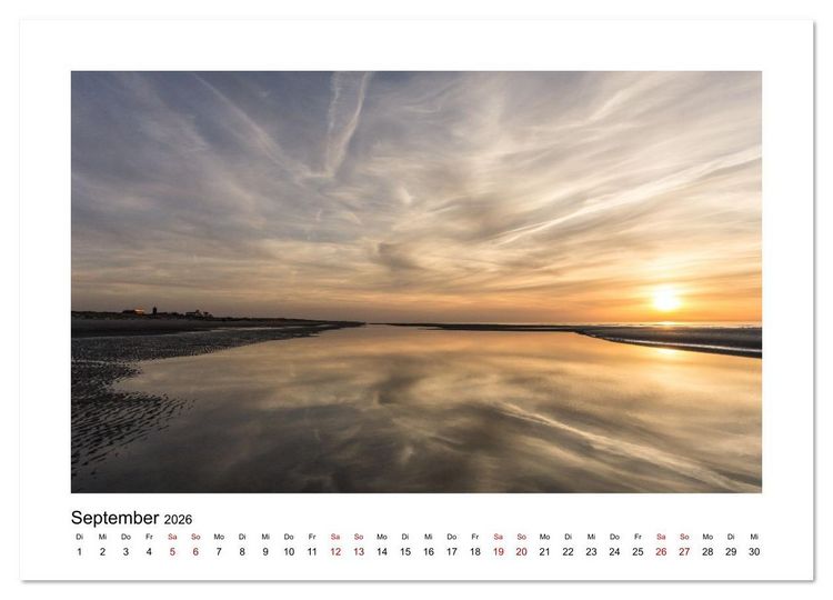 Produktbild: Juist Strandmomente (Wandkalender 2026 DIN A3 quer), CALVENDO Monatskalender