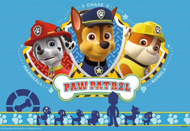 Produktbild: Puzzle Ravensburger PAW: Ryder und die Paw Patrol 2 X 12 Teile