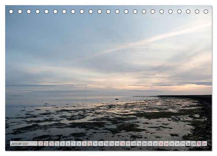 Produktbild: Wundersch&ouml;ne Hallig Hooge (Tischkalender 2027 DIN A5 quer), CALVENDO Monatskalender
