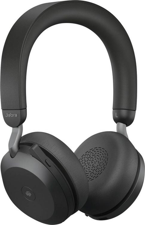 Produktbild: Jabra Evolve2 75 Over Ear Headset kabelgebunden Schwarz Batterieladeanzeige, Mikrofon-Stummschaltung Telefon