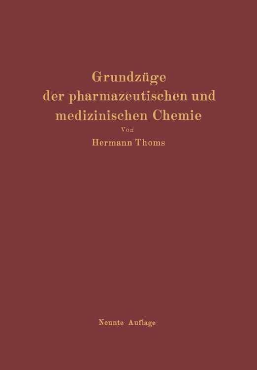 Produktbild: Grundz&uuml;ge der pharmazeutischen und medizinischen Chemie