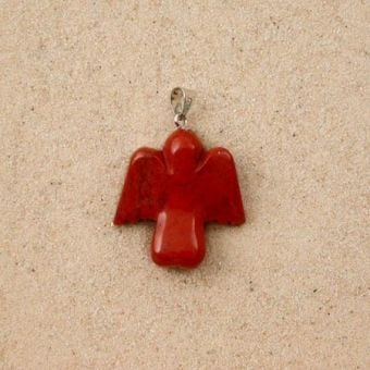 Produktbild: Jaspis Rot Schutzengel, Gl&uuml;cksstein