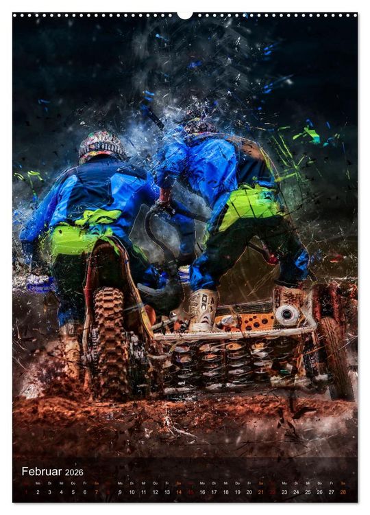 Produktbild: Motocross Seitenwagen - einfach cool (hochwertiger Premium Wandkalender 2026 DIN A2 hoch), Kunstdruck in Hochglanz