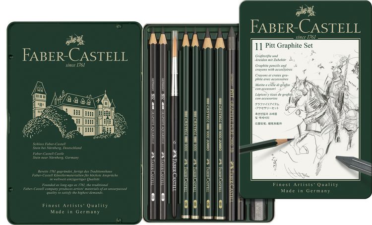 Produktbild: Faber-Castell Set Pitt Graphite kleines Set 11er Metalletui