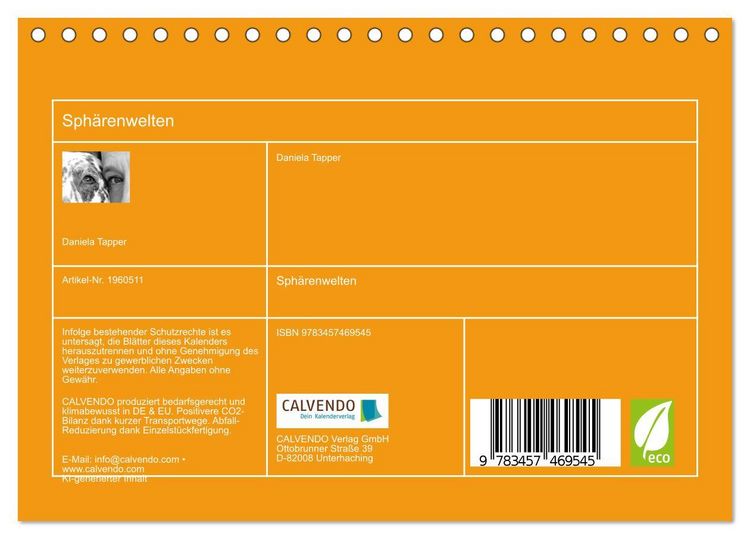 Produktbild: Sph&auml;renwelten (Tischkalender 2026 DIN A5 quer), CALVENDO Monatskalender
