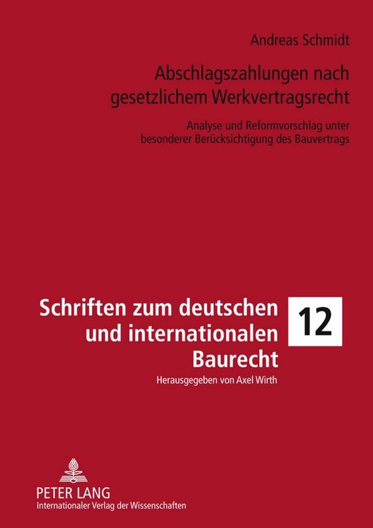 Produktbild: Abschlagszahlungen nach gesetzlichem Werkvertragsrecht