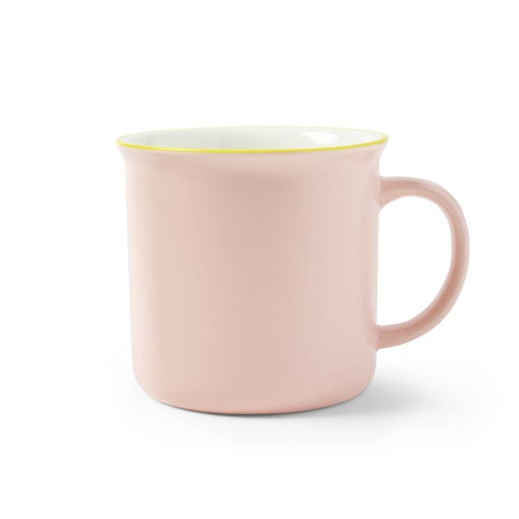 Produktbild: Kaffeetasse Emaillelook "Rosa"