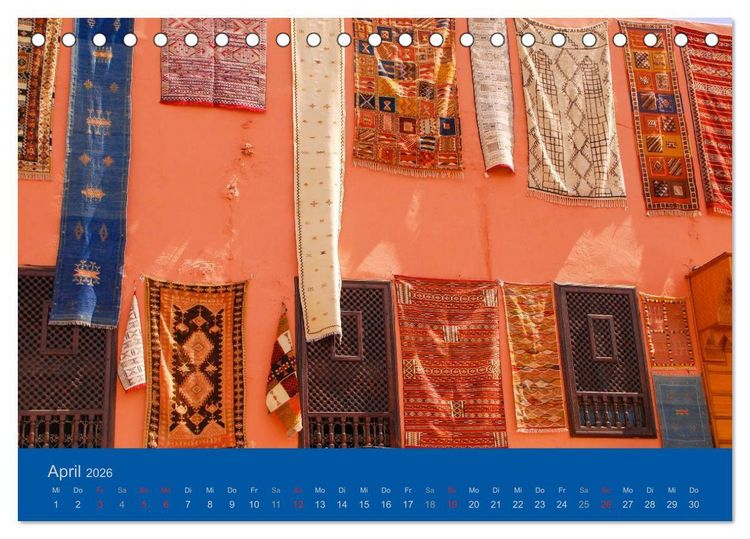 Produktbild: Farben Marokkos (Tischkalender 2026 DIN A5 quer), CALVENDO Monatskalender