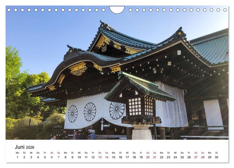 Produktbild: Tokio Kalender mit historischen Tempeln und Schreinen (Wandkalender 2026 DIN A4 quer), CALVENDO Monatskalender
