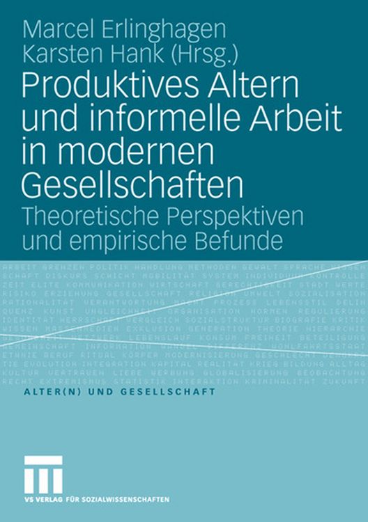 Produktbild: Produktives Altern und informelle Arbeit in modernen Gesellschaften