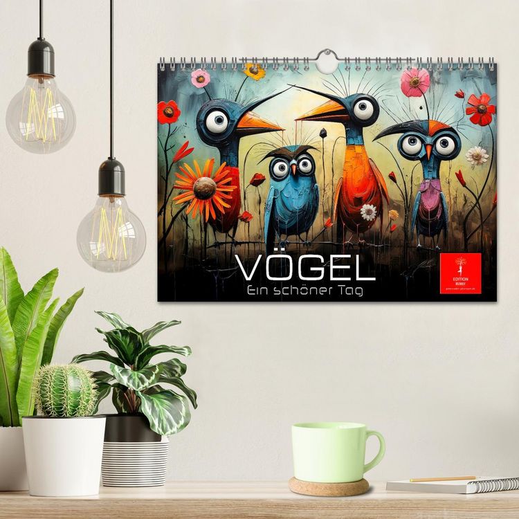 Produktbild: V&ouml;gel - ein sch&ouml;ner Tag (Wandkalender 2026 DIN A4 quer), CALVENDO Monatskalender