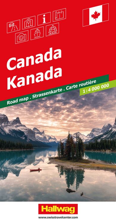 Produktbild: Hallwag Strassenkarte Kanada 1:4 Mio.