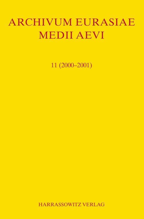 Produktbild: Archivum Eurasiae Medii Aevi 11 (2000-2001)