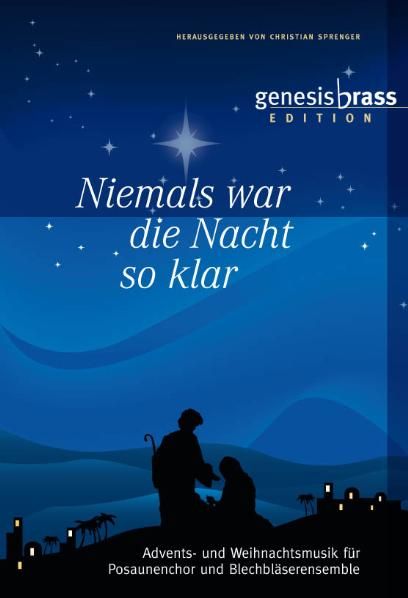 Produktbild: Niemals war die Nacht so klar - genesis brass Edition, Bl&auml;serheft