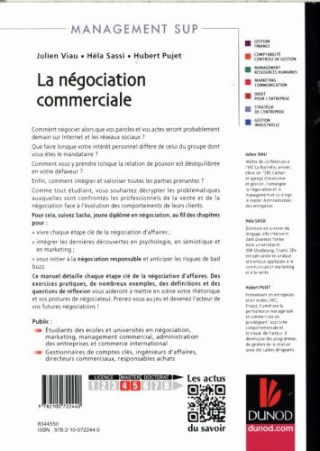 Produktbild: La negociation commerciale