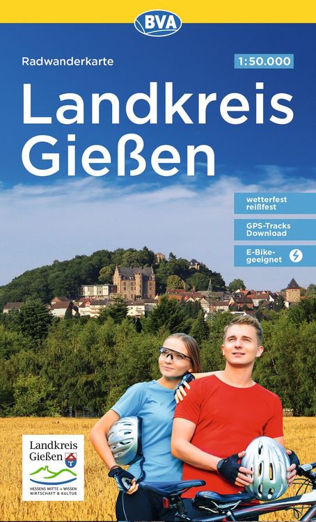 Produktbild: BVA Radwanderkarte Landkreis Gie&szlig;en 1:50.000