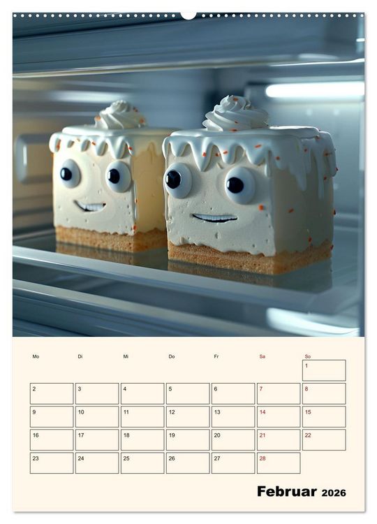 Produktbild: Nachts im K&uuml;hlschrank (Wandkalender 2026 DIN A2 hoch), CALVENDO Monatskalender