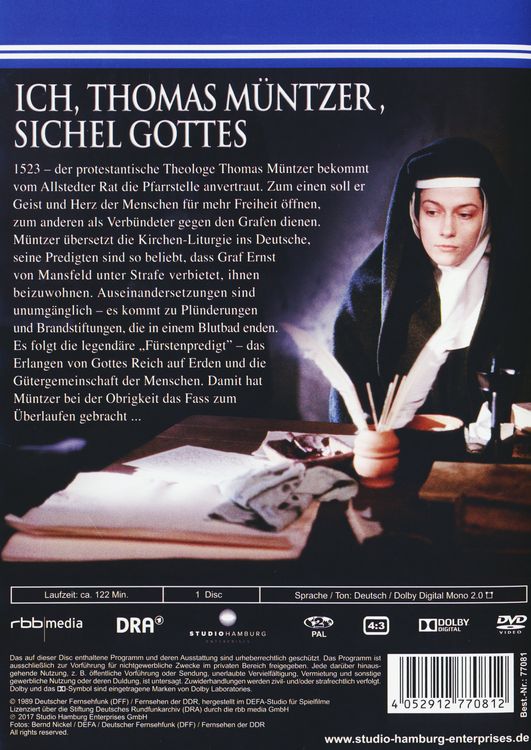 Produktbild: Ich, Thomas M&uuml;ntzer, Sichel Gottes
