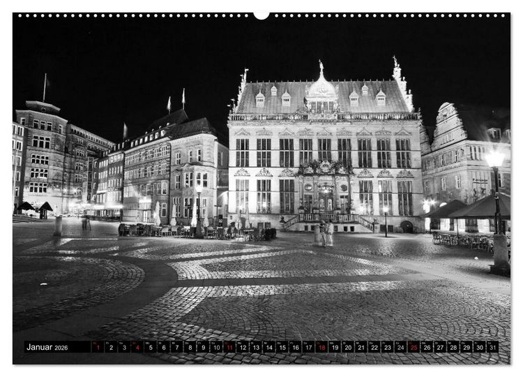 Produktbild: Historisches Bremen (hochwertiger Premium Wandkalender 2026 DIN A2 quer), Kunstdruck in Hochglanz