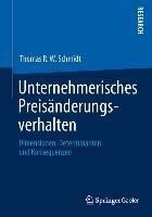 Produktbild: Unternehmerisches Preis&auml;nderungsverhalten