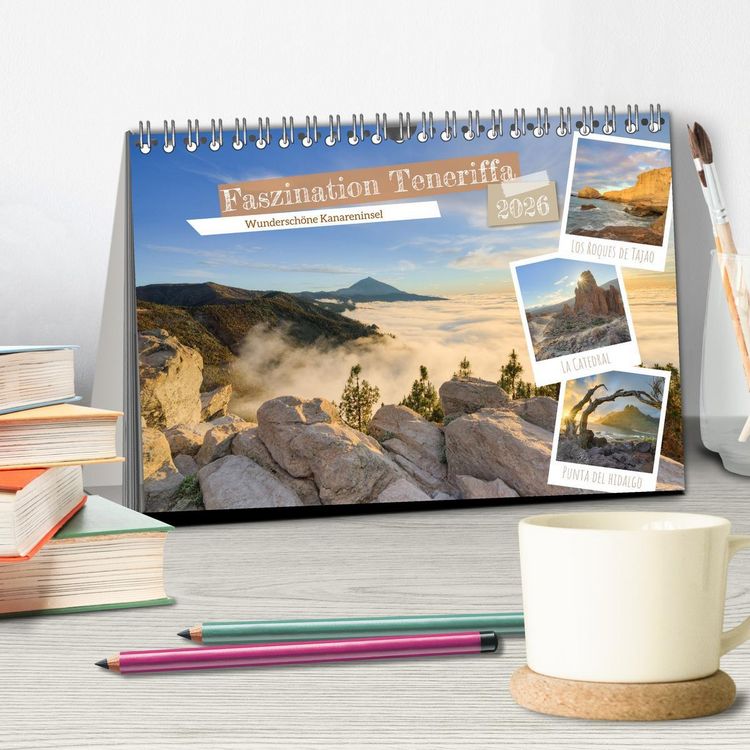 Produktbild: Faszination Teneriffa (Tischkalender 2026 DIN A5 quer), CALVENDO Monatskalender
