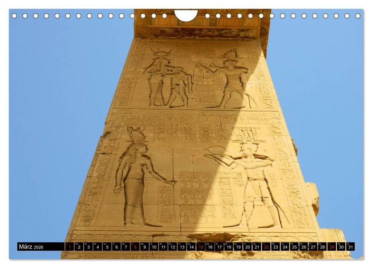 Produktbild: Zwischen Luxor und Qena - antikes &Auml;gypten am Nil (Wandkalender 2026 DIN A4 quer), CALVENDO Monatskalender