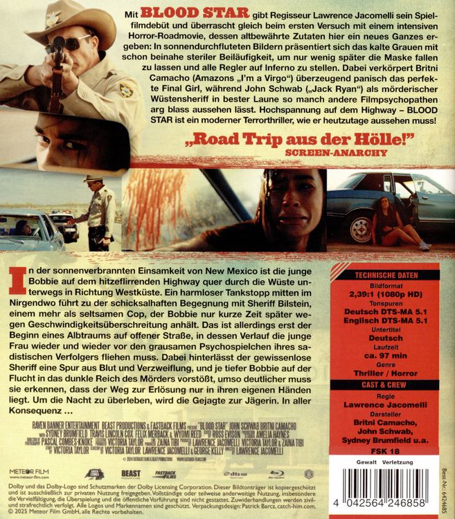 Produktbild: Blood Star: Gnadenlose Jagd (Blu-ray)