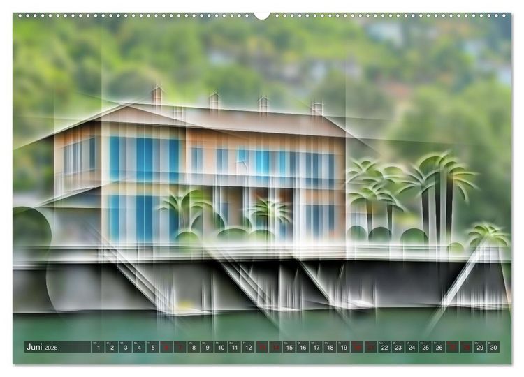 Produktbild: Digital - Kubistisch - Piktorial (hochwertiger Premium Wandkalender 2026 DIN A2 quer), Kunstdruck in Hochglanz