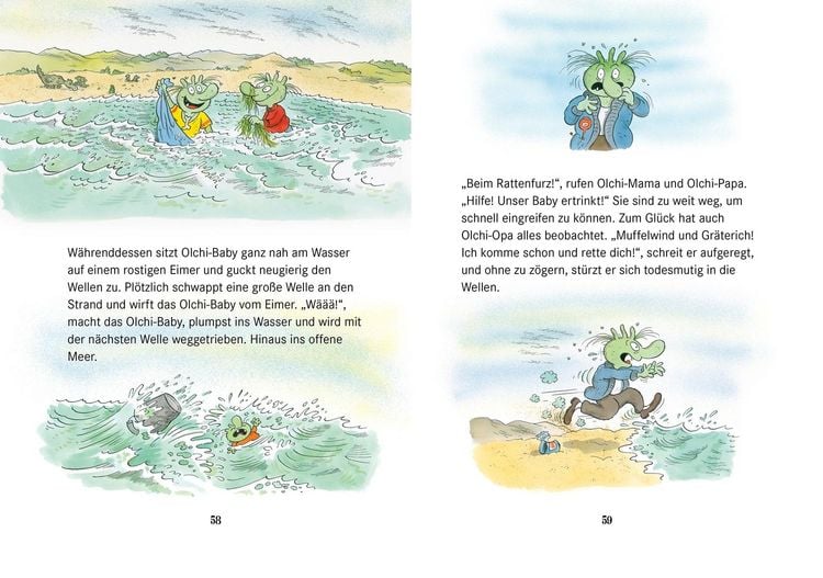 Produktbild: Die Olchis finden einen Schatz und andere kr&ouml;tige Abenteuer