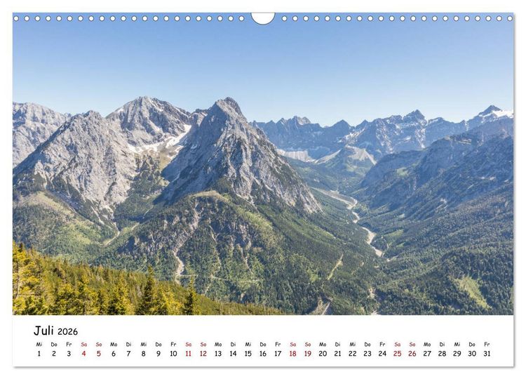 Produktbild: Bergpixels Wanderlust (Wandkalender 2026 DIN A3 quer), CALVENDO Monatskalender