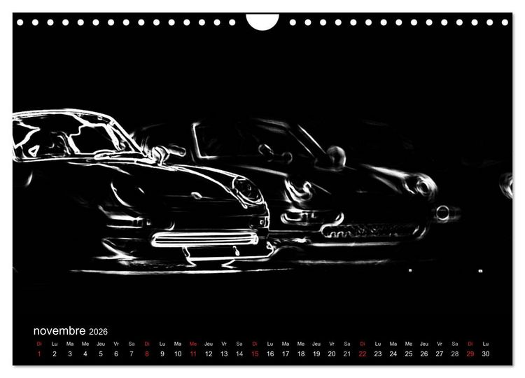 Produktbild: 911 Lignes (Calendrier mural 2026 DIN A4 vertical), CALVENDO calendrier mensuel