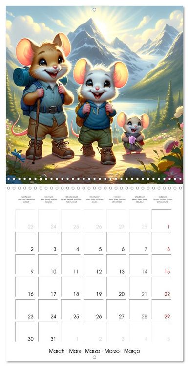 Produktbild: Mice dreams (Wall Calendar 2026 12 &times; 12 Inch) CALVENDO 12 Month Wall Calendar