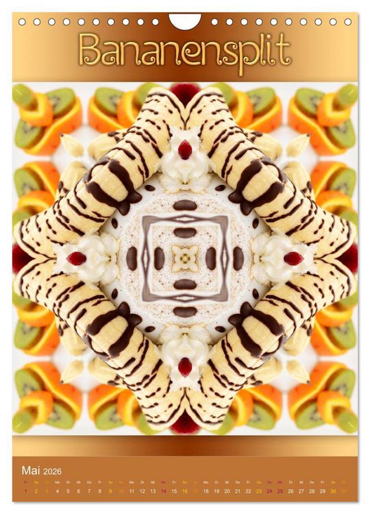 Produktbild: Kulinarische Mandalas (Wandkalender 2026 DIN A4 hoch), CALVENDO Monatskalender