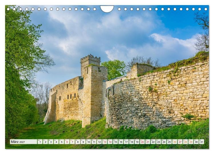 Produktbild: Willkommen im Burgenlandkreis (Wandkalender 2027 DIN A4 quer), CALVENDO Monatskalender