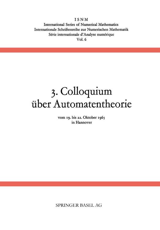 Produktbild: 3. Colloquium &uuml;ber Automatentheorie