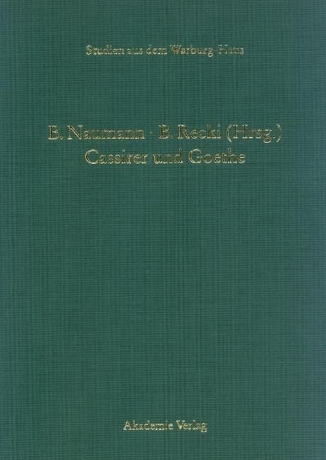 Produktbild: Cassirer und Goethe