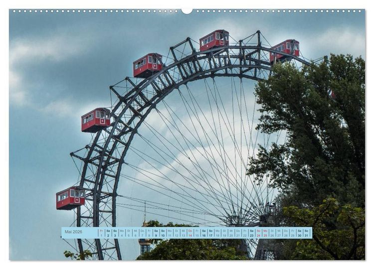 Produktbild: Wien f&uuml;r Liebhaber und Interessierte (hochwertiger Premium Wandkalender 2026 DIN A2 quer), Kunstdruck in Hochglanz