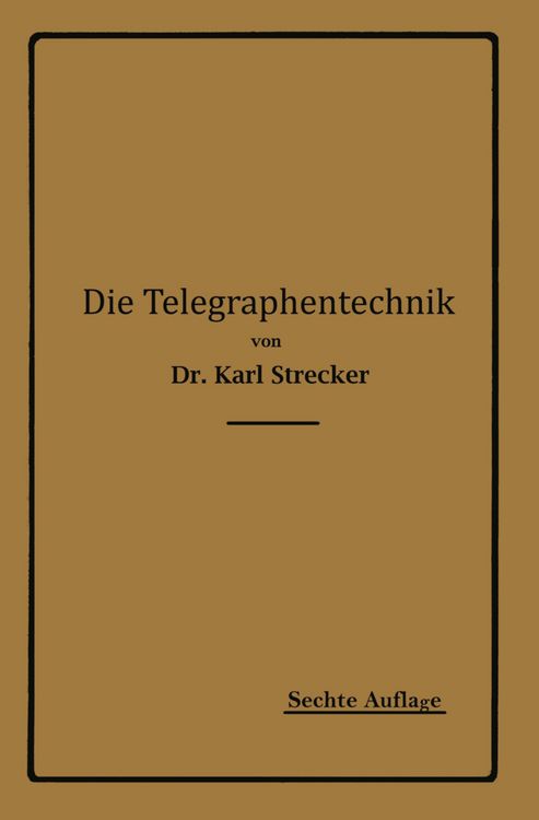 Produktbild: Die Telegraphentechnik