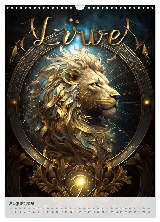 Produktbild: Fantasievolle Sternzeichen (Wandkalender 2026 DIN A3 hoch), CALVENDO Monatskalender