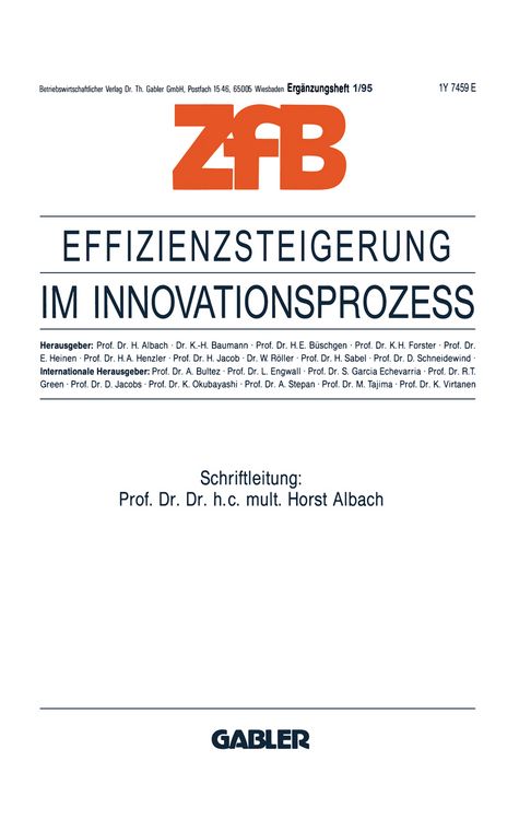 Produktbild: Effizienzsteigerung im Innovationsproze&szlig;